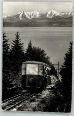 2000 Neuchâtel Neuenburg 1961 Foto AK Bergbahn Chaumont