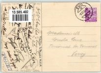 6300 Zug Zugo 1935 Radierung Studentika Justizia