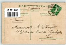 1820 Veytaux-Chillon 1909 Prägedruck Tracht Waadt Vaud Wappen Schloss Chillon