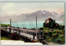 1815 Clarens 1907 - Chemin de fer Montreux Oberland et la Chateau du Chatelard