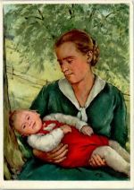 8280 Kreuzlingen 1939 Lithographie Bundesfeier für Notleidende Mütter 1939 Ort lt. Stempel