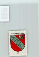 3360 Herzogenbuchsee - Vignette Wappen Kaffee Hag ca 1920-1940 Krone