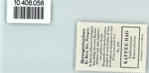 3360 Herzogenbuchsee - Vignette Wappen Kaffee Hag ca 1920-1940 Krone