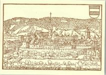 4800 Zofingen Lithographie sign. J.Stumpfs Chronik 1545