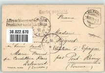 2800 Delémont Delsberg 1910 Foto AK Chapelle du Vorburg Briefmarke Bildsetite