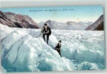 Aletschgletscher 1908 - Bergsteiger