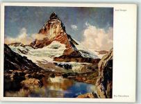 Matterhorn VS Künstlerkarte sign. Burger