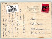 9507 Stettfurt 1968 Foto AK Schloss Sonnenberg Stempel Luftpost