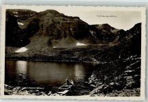 Lac Lioson Foto AK Pic Chaussy Hüttenstempel