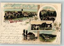 9427 Wolfhalden 1899 BOAKC Lithographie Brücke beim Lindenberg Friedberg Appretur Gasthaus Schönbühlerbad Verlag Künzli Nr 2062