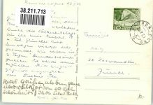 7610 Soglio 1956 Foto AK Dorfbrunnen