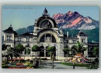 Luzern Lucerne Bahnhof Bahnhof Schweiz Foto AK