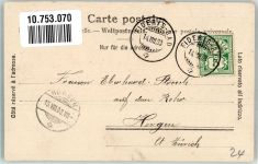 7235 Fideris 1903 Foto AK Kirche