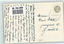 3752 Wimmis 1950 Foto AK Schloss Bahnpost Zug 22.4