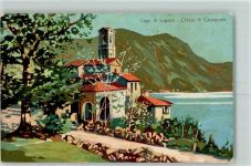 6906 Castagnola-Cassarate Lithographie Lago di Lugano