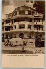 3654 Gunten 1921 Foto AK Hotel Pension Hirschen