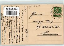 3654 Gunten 1921 Foto AK Hotel Pension Hirschen