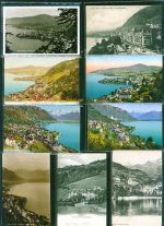 1820 Territet Kleinposten bis 20 Lot mit 16 AK, 1902-1946; teils leichte Gebrauchsspuren, teils gelaufen