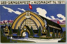 8700 Itschnach 1911 Künstlersteindruck See-Sängerfest