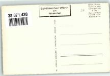 Wörth Schlösschen Foto AK Hotel Gasthaus Schlösschen am Rheinfall