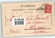 Albulabahn 1905 - Eingang 1. Kehrtunnel bei Bergün