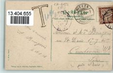 4125 Riehen - St. Chrischona Ortsansicht Nachporto Stempel