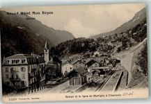 1922 Salvan 1906 - Grandhotel Mon Repos Bahnhof Martigny-Chamonix