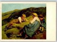 sign. Koller Rud. Kinder vom Hasbiberg Pro Infirmis Schweiz Künstlerkarte