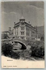 2800 Delémont Delsberg 1907 Gebrauchsspuren