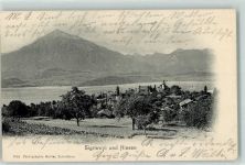 3655 Sigriswil 1904 - Kirche See Niesen