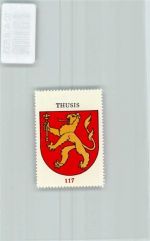 7430 Thusis - Vignette Wappen Kaffee Hag ca 1920-1940 Löwe