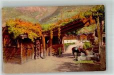 6063 Stalden Sarnen Foto AK Dorfbrunnen