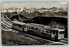 Rigi Kulm 1948 Foto AK Zahnradbahn Rigi-Kulm Nachgebühr