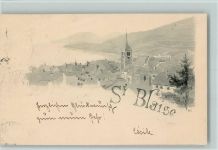2072 St-Blaise 1898 Gebrauchsspuren Künstlerkarte AK