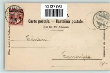 2072 St-Blaise 1898 Gebrauchsspuren Künstlerkarte AK