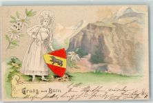 Prägedruck Wappen Edelweiss