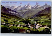 9650 Nesslau - Gesamtansicht, Churfirsten