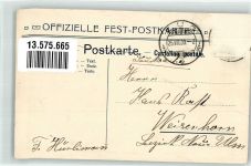 6300 Zug Zugo 1906 Gebrauchsspuren III. schweiz. Katholikentag Papst Pius X. Bischof Stammler