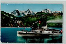 3652 Hilterfingen Gebrauchsspuren MS Blümlisalp Schloss Hünegg Eiger Mönch Jungfrau