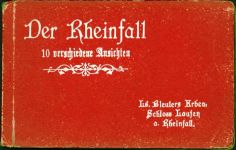 Rheinfall Lot mit 10 AK vollständiges Set in Original Mappe; überwiegend gute Erhaltung, nicht gelaufen Sammlung Schweiz Kleinposten bis 20