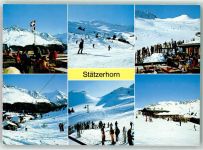 7075 Churwalden - Stätzerhorn Skilift Gasthaus Winter Skifahrer