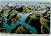 6906 Castagnola-Cassarate 1913 - Luganer See Vogelschau