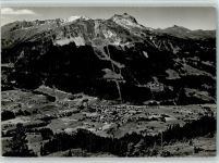 7250 Klosters - Gesamtansicht mit Gotschnagrat Weissfluhgipfel und Casanna