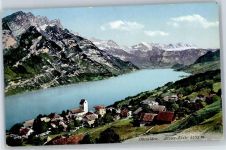 8758 Obstalden - Kirche, Alvier-Kette