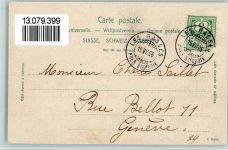 1452 Les Rasses - Grand Hotel, Verlag Guggenheim Nr. 6762 - Stempelspuren