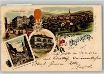 8730 Uznach 1900 BOAKC Post Postkutsche Lithographie