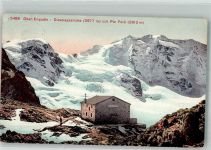 7504 Pontresina 1914 Gebrauchsspuren Oberengadin Berghaus Diavolezza
