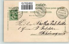 8636 Wald ZH 1900 BOAKC Lithographie Lungen Sanatorium Verlag Künzli Nr 1915 Gebrauchsspuren, bitte Scan genau beachten!