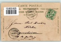 9620 Lichtensteig 1902 Prägedruck Verlag Künzli 4669 Passepartout Gutberg