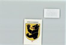 3770 Zweisimmen - Vignette Wappen Kaffee Hag ca 1920-1940